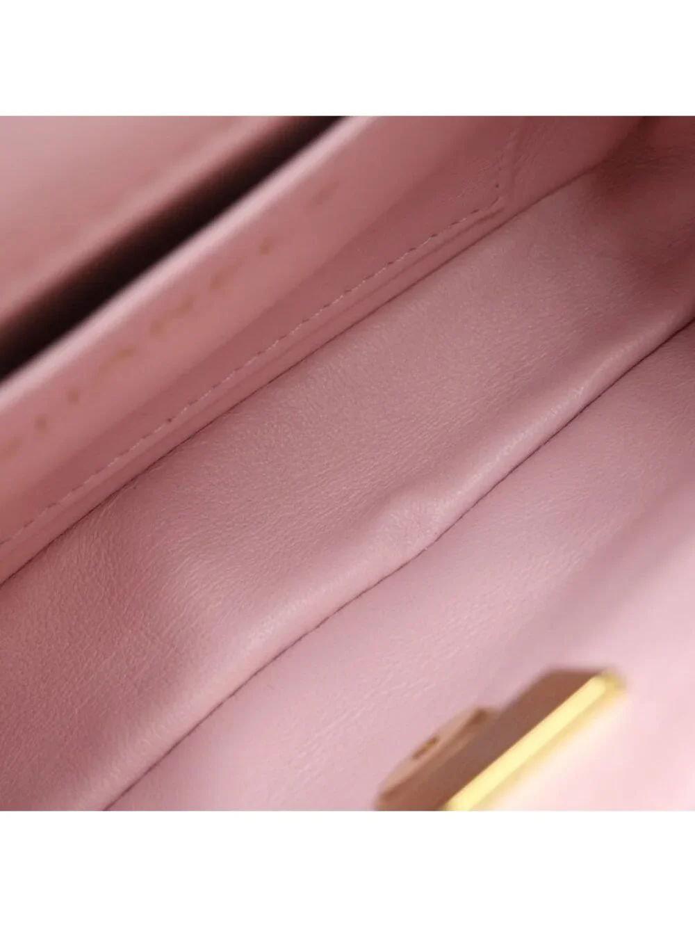 Chanel Mini Quilted 17 Chain Shoulder Bag Lambskin Pink